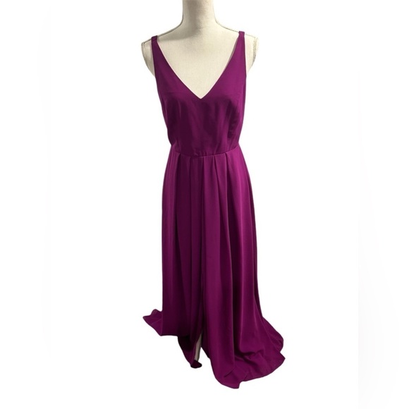 {Lulu’s} Show of Decorum Magenta Purple Maxi Dress - Picture 3 of 6